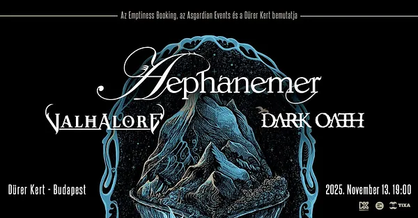 Aephanemer (FR), Valhalore (AUS), Dark Oath (POR)  - Dürer Kert