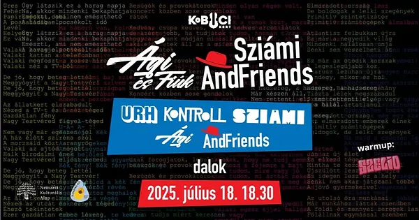 Sziámi AndFriends+Ági és Fiúk@Kobuci 07/18 vendég: SZELID