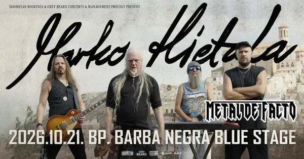 MARKO HIETALA - EUROPEAN TOUR 2026 + Metal De Facto - Budapest, Barba Negra