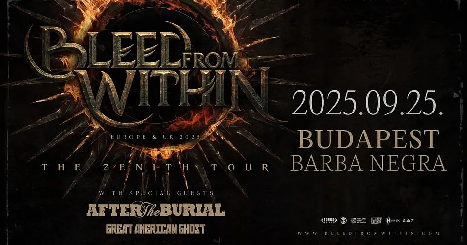 BLEED FROM WITHIN - The Zenith Tour I After The Burial I Great American Ghost I Barba Negra