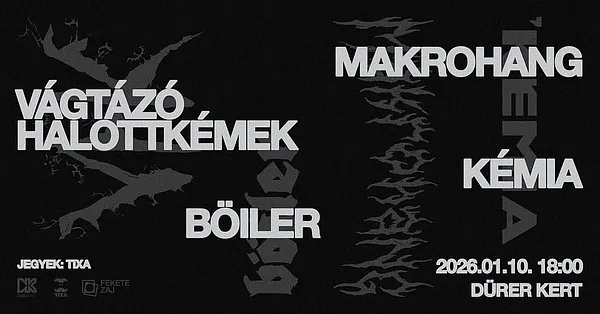 Vágtázó Halottkémek, Makrohang, Kémia, Böiler // Dürer Kert