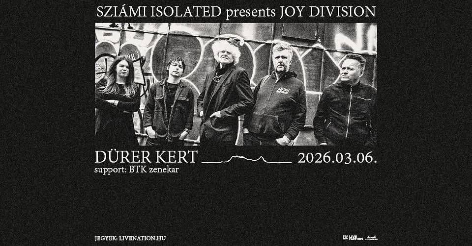 Sziámi Isolated presents Joy Division | Budapest 2026