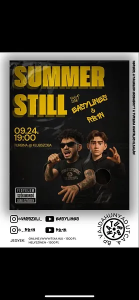 "SUMMER STILL" RB1N x EasyLines // Turbina, Klubszoba