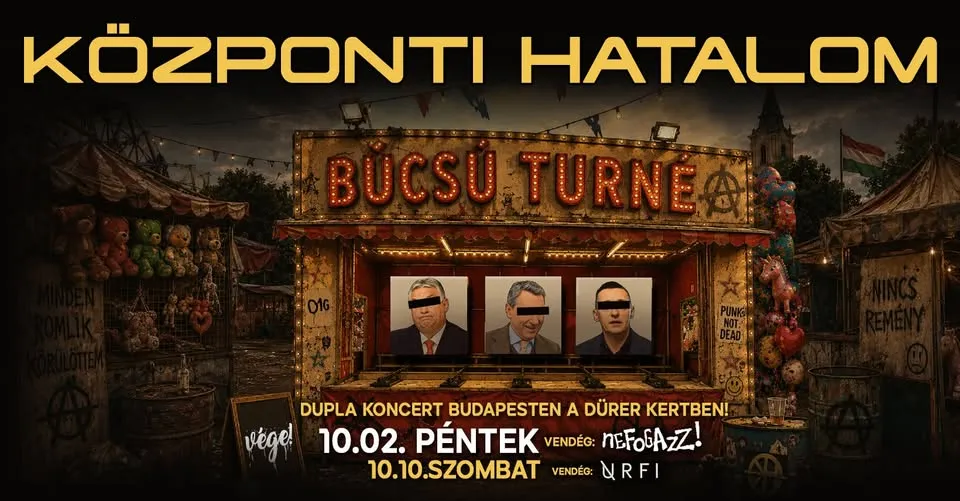 Központi Hatalom - Búcsú turné - DUPLA Budapest, vendég: Nefogazz!