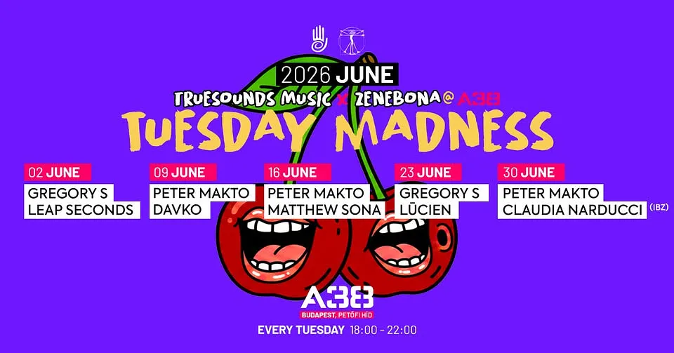 TUESDAY MADNESS work OFF party KEDD A38 Orrterasz 18h-22h