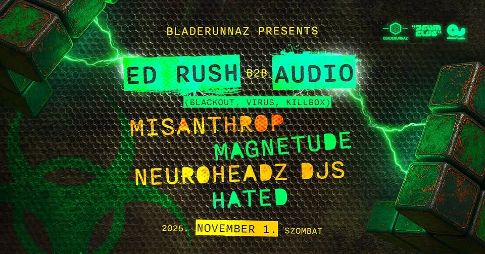 Bladerunnaz pres. Ed Rush b2b Audio – Misanthrop – Magnetude – Neuroheadz DJs