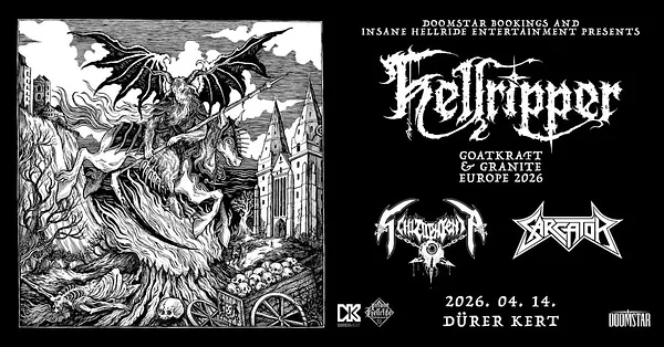 HELLRIPPER (UK) | SCHIZOPHRENIA (BE) | SARCATOR (SE) @ Dürer Kert