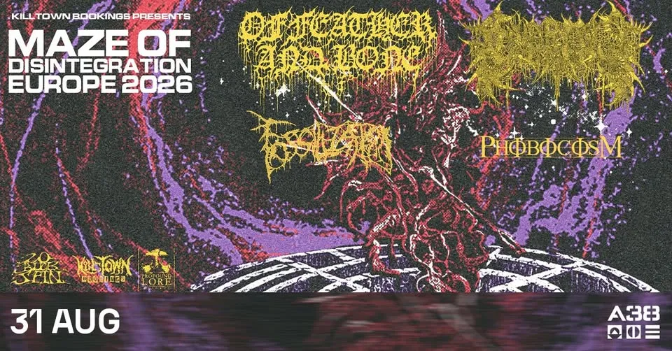 Of Feather and Bone (US) | Civerous (US) | Fossilization (BR) | Phobocosm (CAN) // A38 Hajó