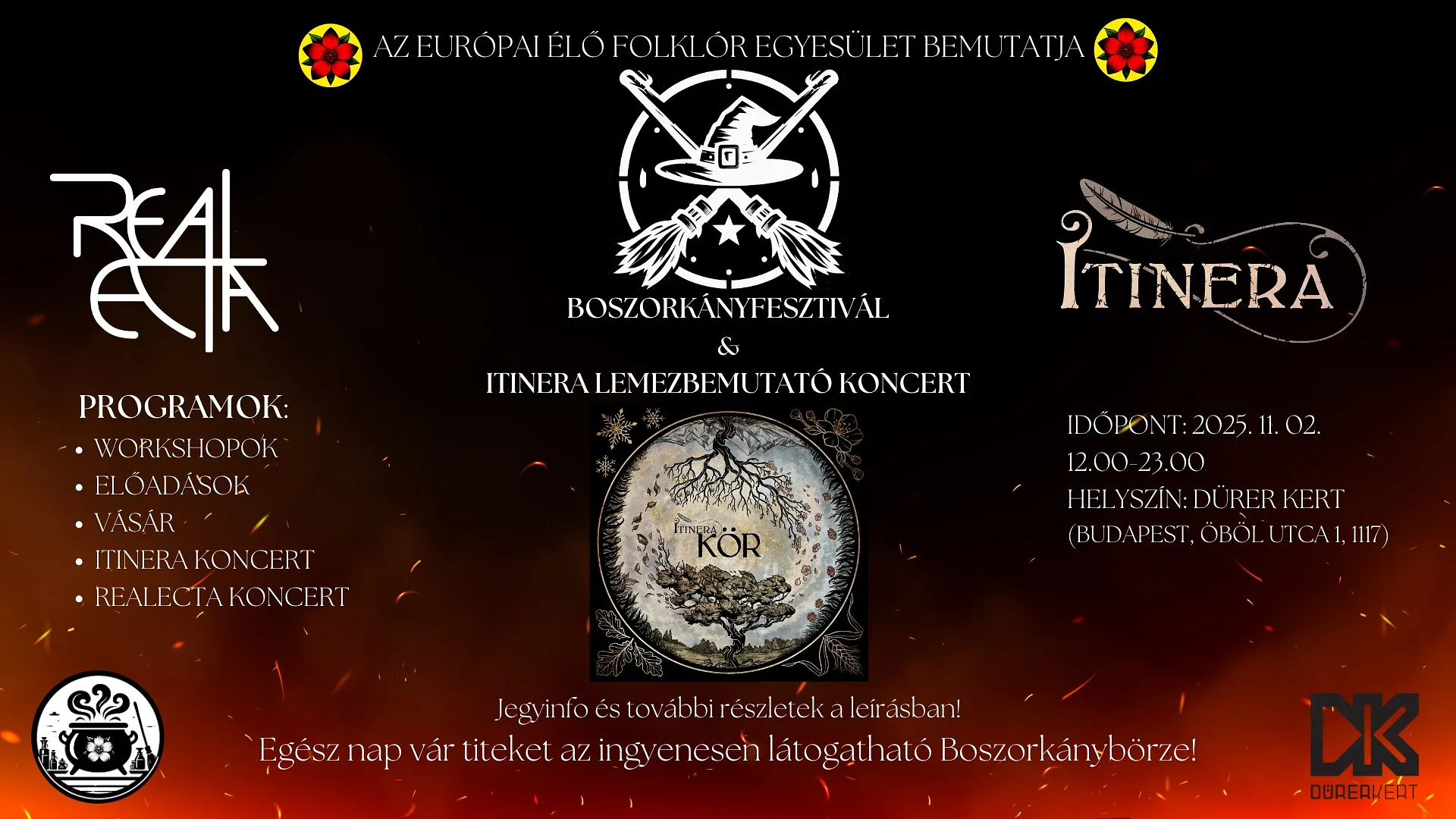 Boszorkányfesztivál & ITINERA lemezbemutató koncert