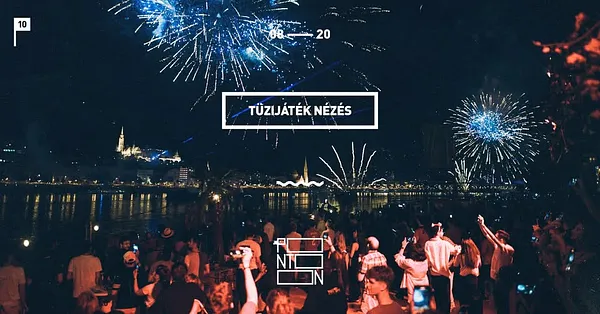 Tűzijáték-nézés a Pontoonon