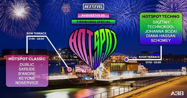 HØT SPØT Fireworks Special / augusztus 20. / A38 / 2 helyszín