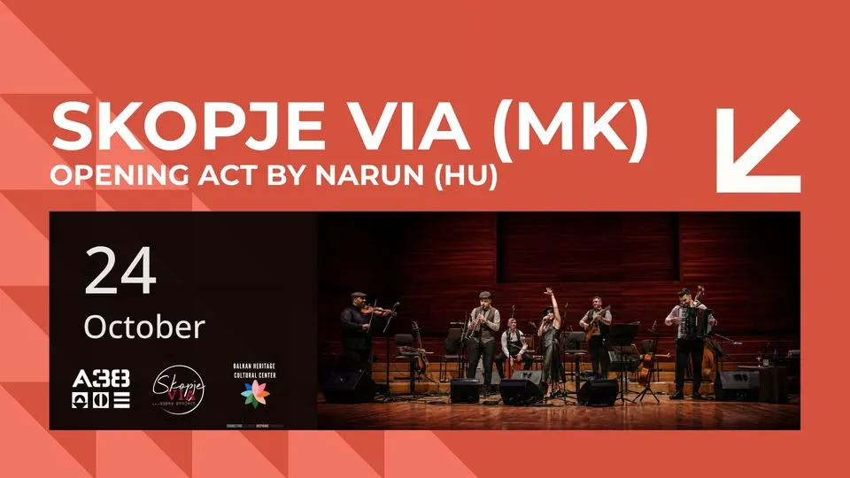 SKOPJE VIA az A38 fedélzetén – a Balkán szíve Budapesten dobog!