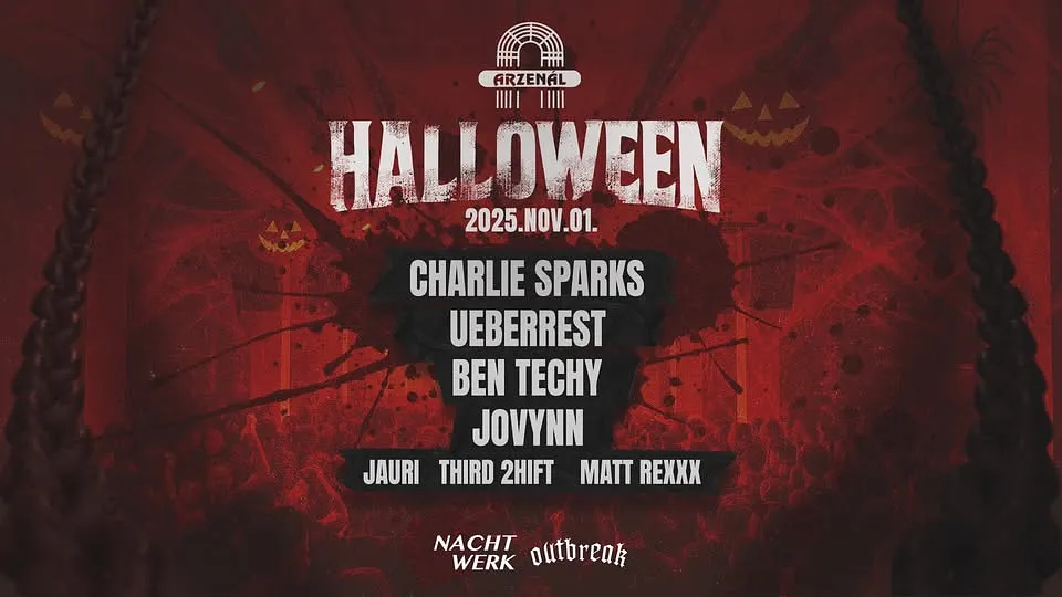 Arzenal Halloween w/ Charlie Sparks, Ueberrest, Ben Techy, Jovynn