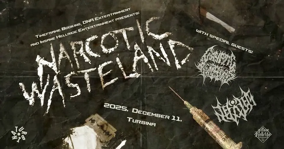 NARCOTIC WASTELAND (US) | NEFALEM | CRYPTIC REMAINS @ Turbina