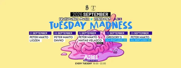 TUESDAY MADNESS SEPTEMBER KEDD A38 18H-22H