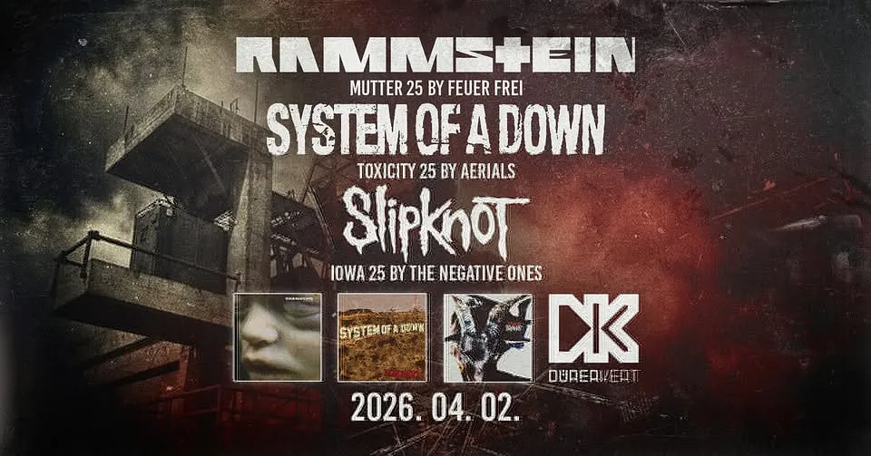 Rammstein - Mutter, SOAD - Toxicity, Slipknot - Iowa 💥 25th anniversary 💥 Dürer Kert