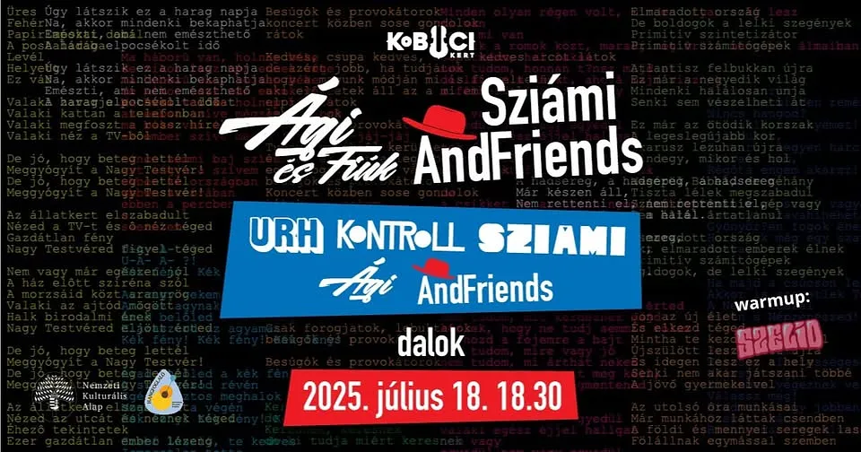 Sziámi AndFriends+Ági és Fiúk@Kobuci 07/18 vendég: SZELID