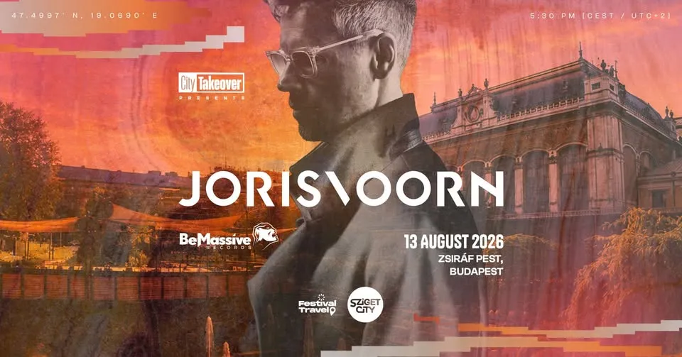 Joris Voorn by City Takeover x Be Massive at Zsiráf Pest - 13 August 2026