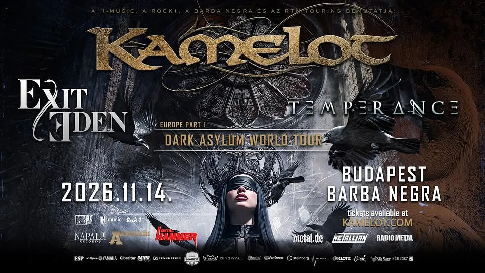 KAMELOT I Exit Eden I Temperance - Budapest, Barba Negra