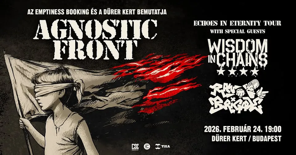 Agnostic Front (US), Wisdom of Chains (US) Raw Brigade (CO) - Dürer Kert