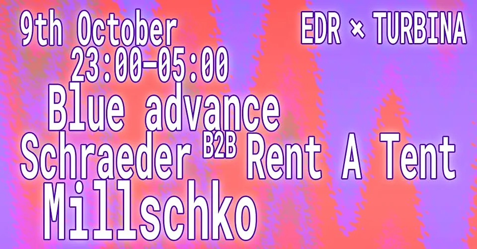 EDR x Thursday Techno I Turbina I 9th October