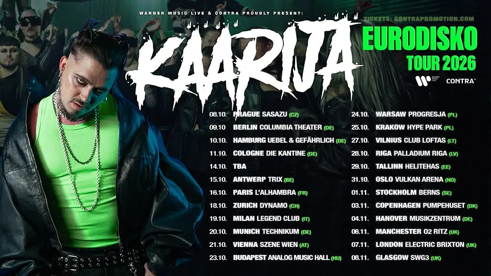 Új Helyszín! Käärija - Eurodisko Tour - Budapest