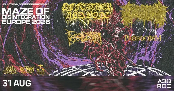 Of Feather and Bone (US) | Civerous (US) | Fossilization (BR) | Phobocosm (CAN) // A38 Hajó