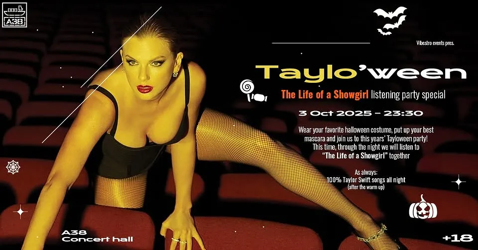 Taylo’ween special: The Life of a Showgirl listening party / 100% Taylor Swift all night