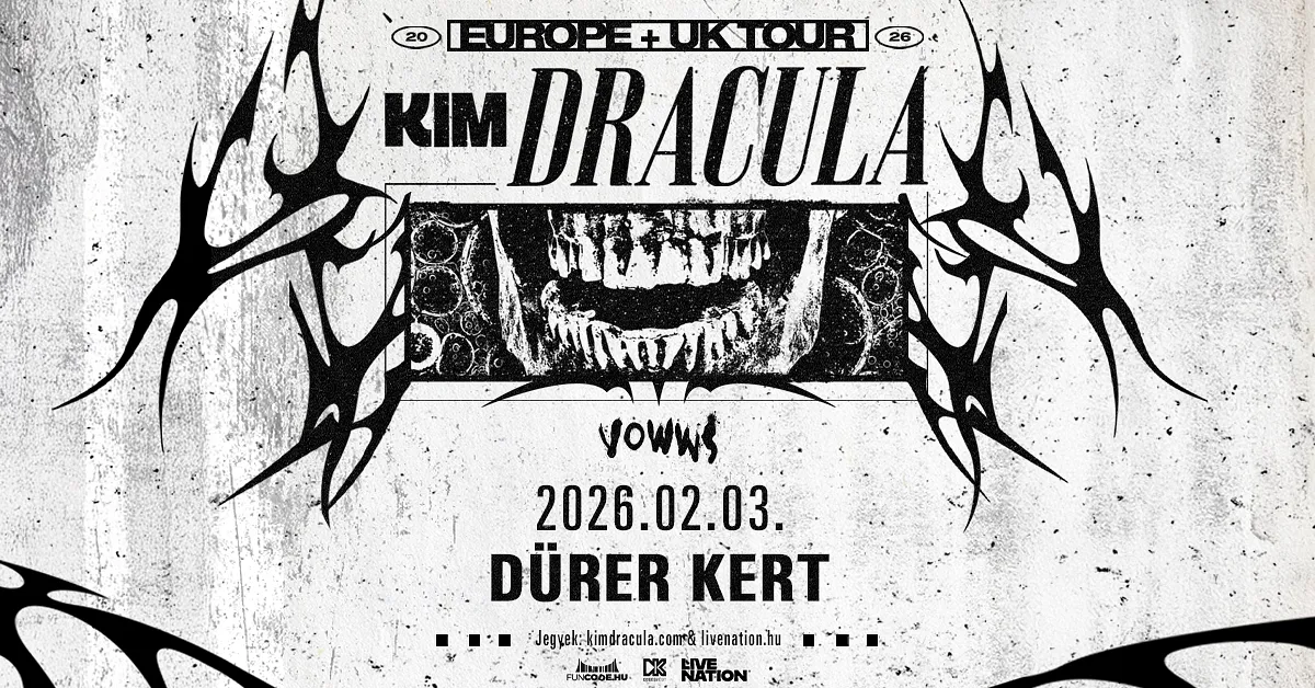 Kim Dracula, support: VOWWS | Budapest 2026