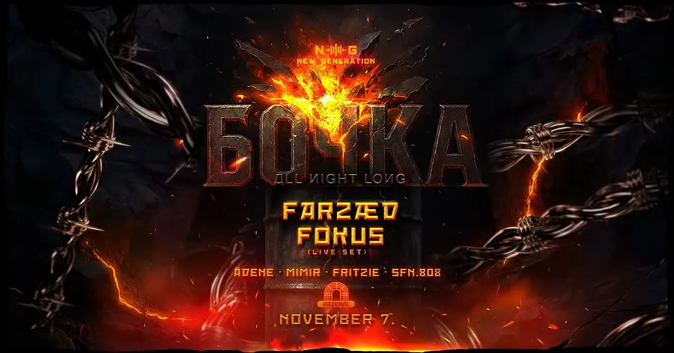 NEW GENERATION PRES: BOCHKA ALL NIGHT LONG  2.0  w/ FARZÆD & FOKUS