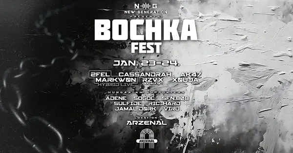 🛢️NEW GENERATION PRES:  2-DAY BOCHKA FEST @ARZENÁL 🛢️