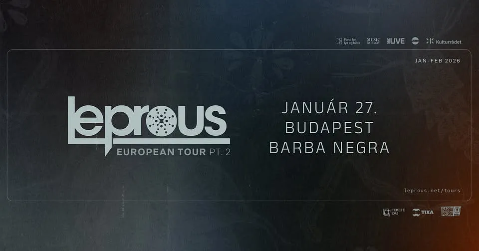 Leprous // Budapest, Barba Negra