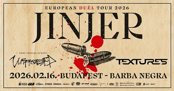 JINJER I European Duél Tour 2026 I Unprocessed I Textures I Budapest I Barba Negra