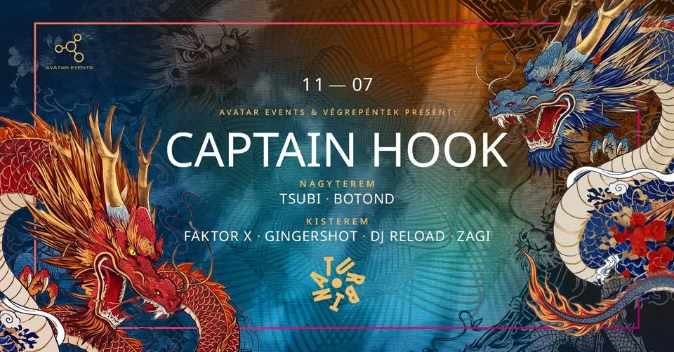 Avatar & VégrePéntek! pres. Captain Hook - Live