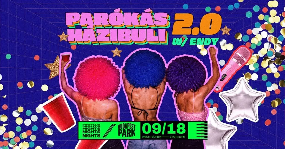 Parókás Házibuli 2.0 w/ DJ Endy ⏾ Nights of Budapest Park