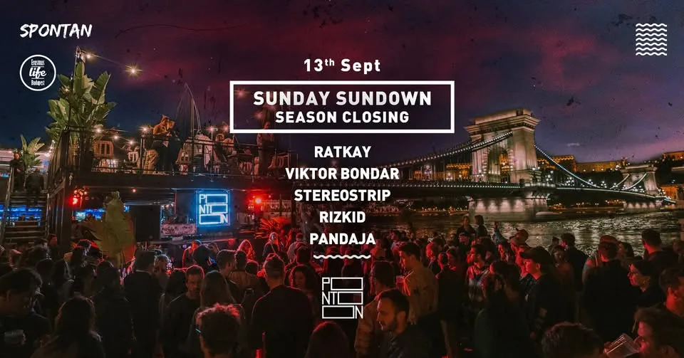 Sunday Sundown by ELB & Spontan ~ Season Closing @Pontoon ~ 13 Sep ~ Free entry