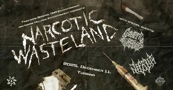 NARCOTIC WASTELAND (US) | NEFALEM | CRYPTIC REMAINS @ Turbina