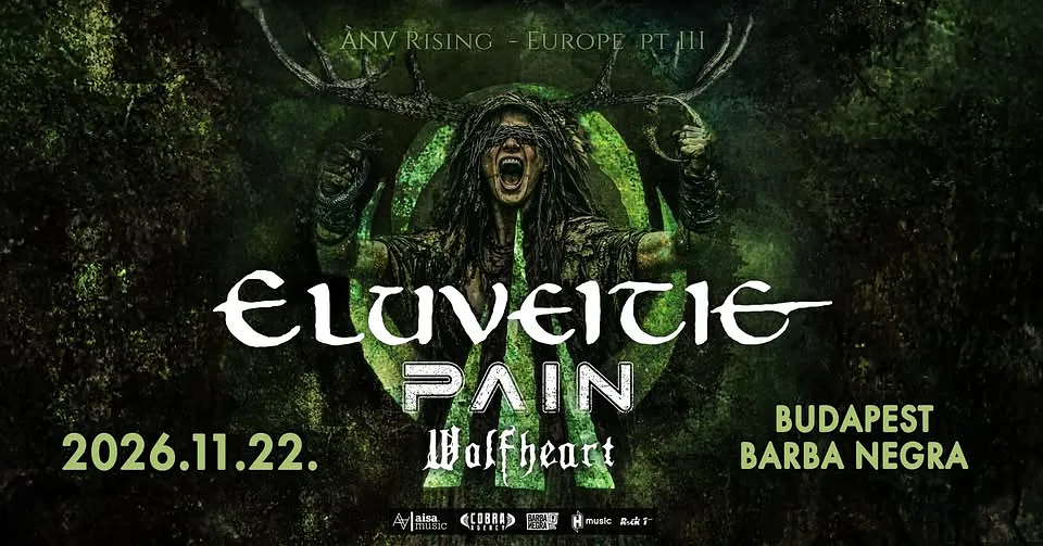 ELUVEITIE - PAIN - WOLFHEART @ Budapest, Barba Negra