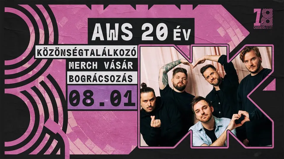 Dürer 18: AWS közönségtalálkozó és merch vásár