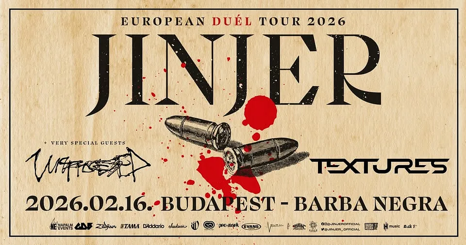 JINJER I European Duél Tour 2026 I Unprocessed I Textures I Budapest I Barba Negra