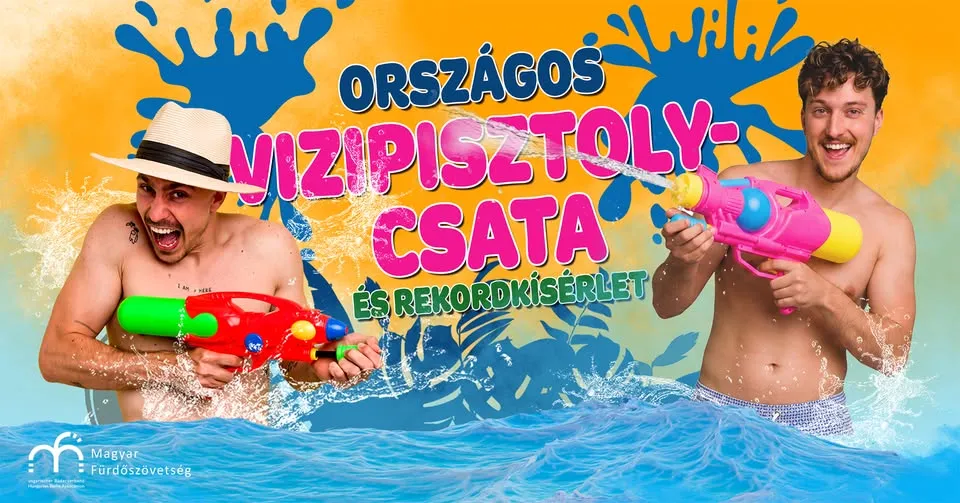 Országos vizipisztoly-csata és rekordkísérlet a TUNÁban!