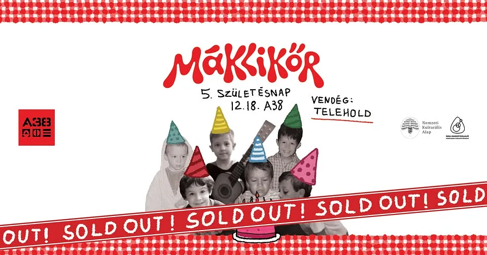 TELTHÁZ! Máklikőr - 5. születésnap, vendég: Telehold // A38 Hajó