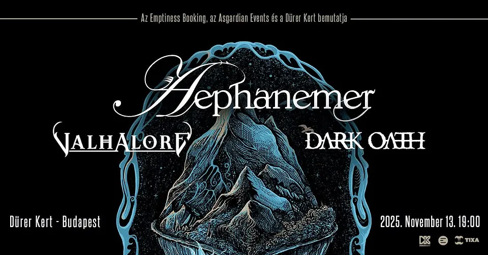 Aephanemer (FR), Valhalore (AUS), Dark Oath (POR)  - Dürer Kert