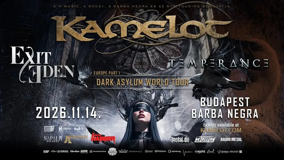 KAMELOT I Exit Eden I Temperance - Budapest, Barba Negra